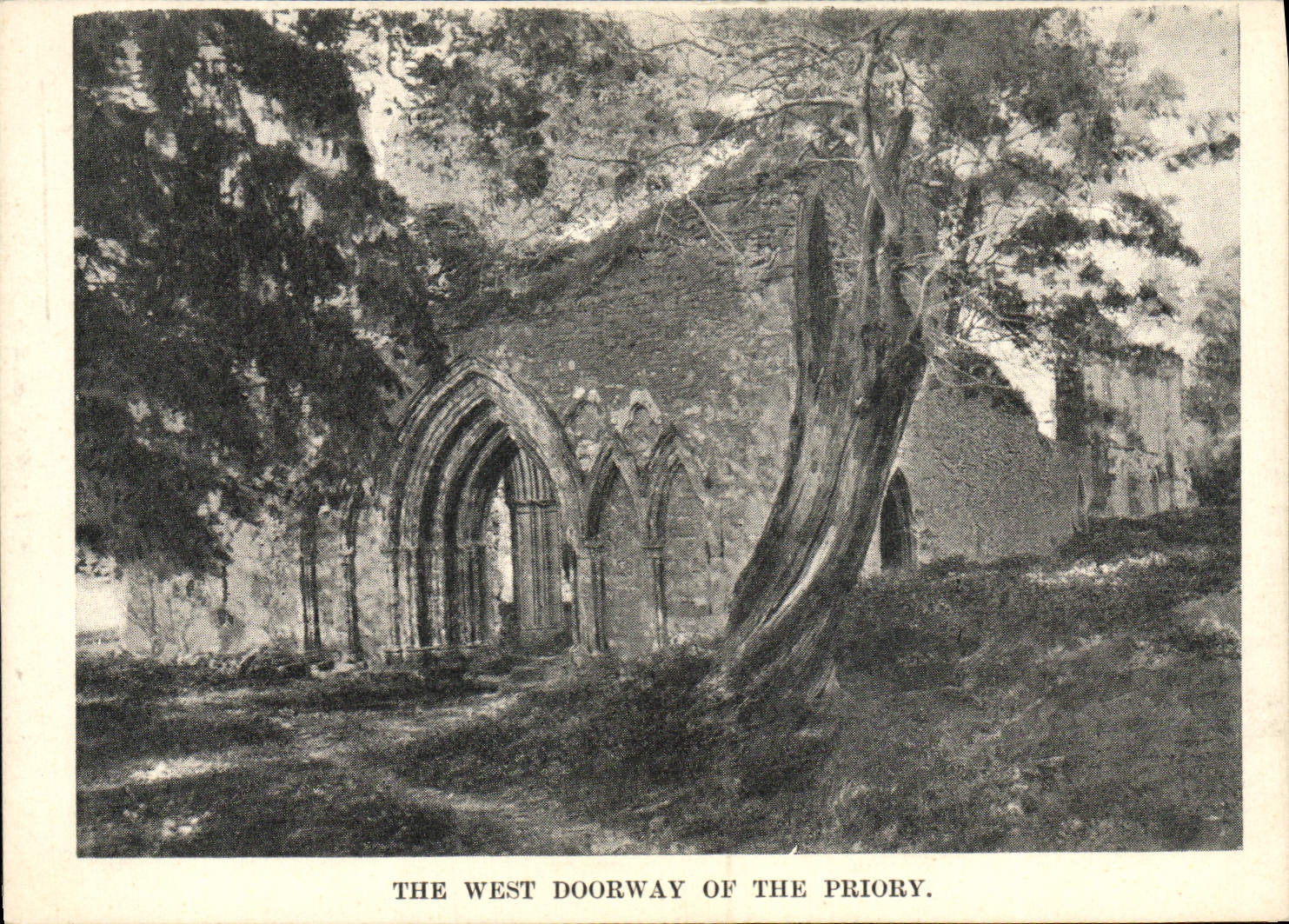 CPA The West Doorway Of The Priory