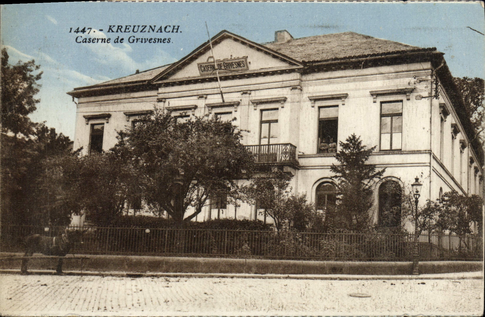VINTAGE POSTCARD Kreuznach Barracks of Grivesnes Militaria