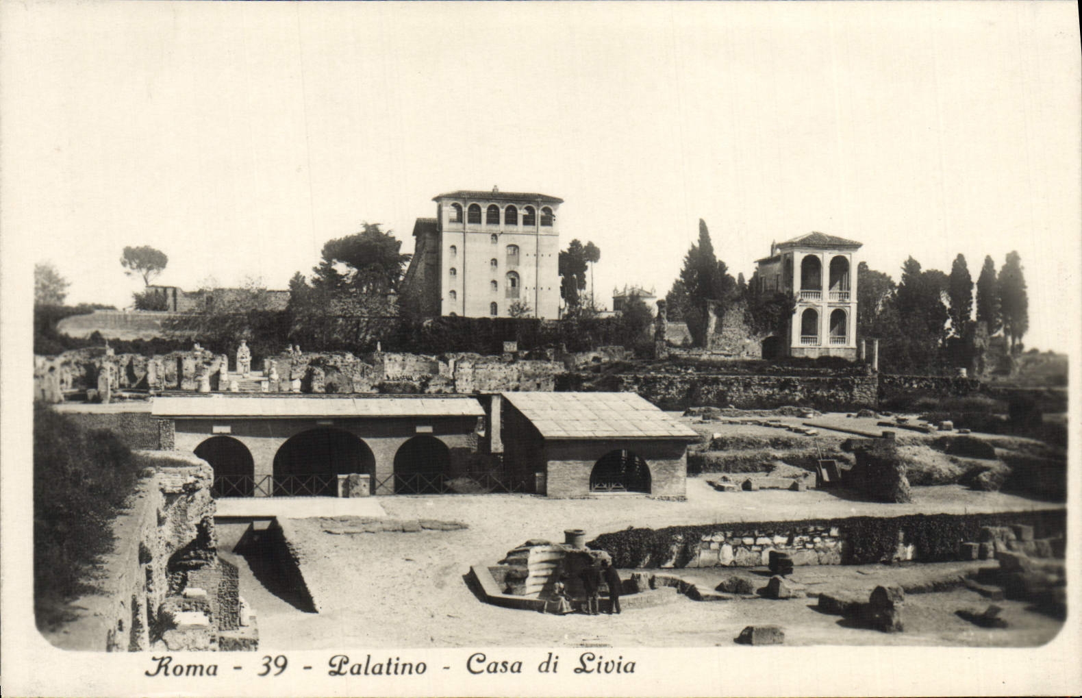 Di Livia de la POSTAL de la VENDIMIA de Roma Palatino Put