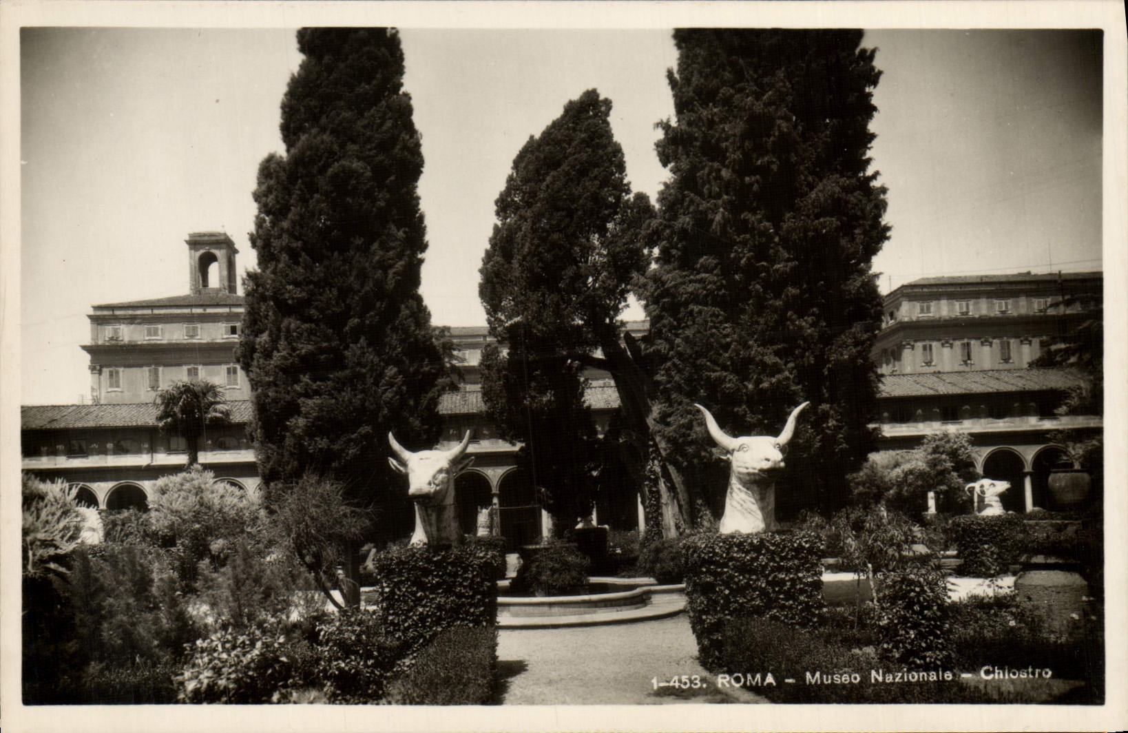 POSTAL MODERNA museo Nazionale Chlostro Bull de Roma