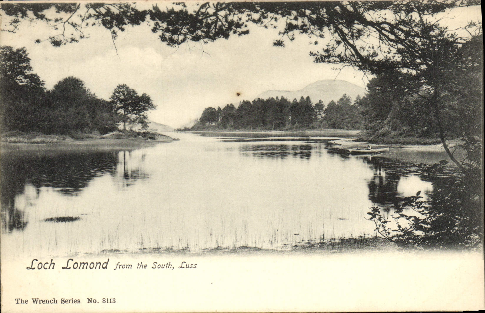VINTAGE POSTCARD Log Lomond From the South Luss