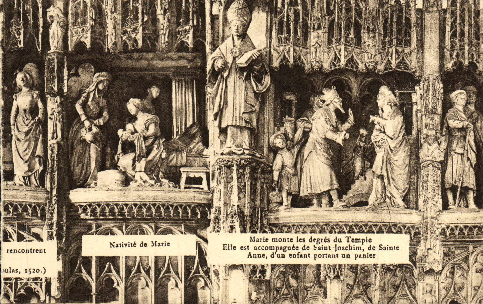 CPA Chartres Nativite De Marie Marie Monte Les Degres Du Temple