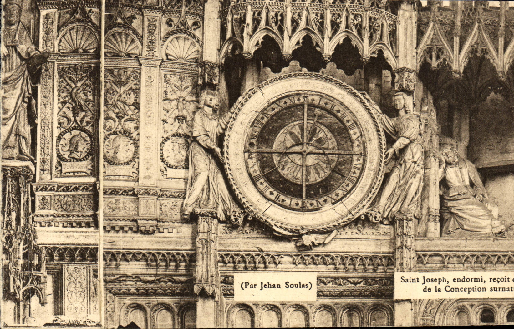 POSTAL José amortiguado Chartres de la VENDIMIA Saint