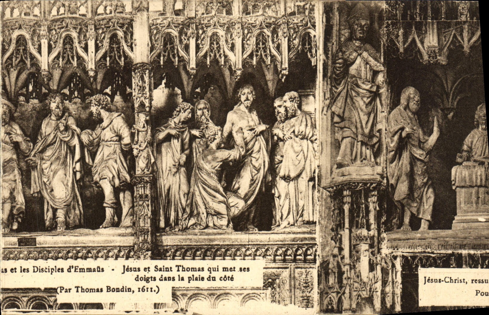CPA Chartres Et Les Disciples d'Emmaus Jesus Et Saint Thomas Qui Met Ses Doigts Dans La Plaie