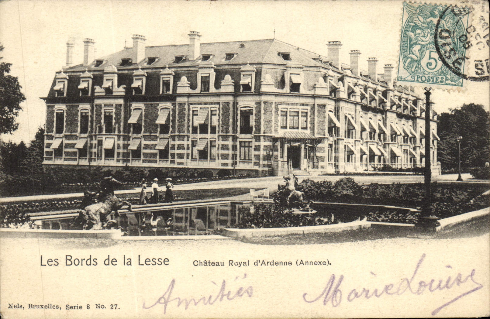 VINTAGE POSTCARD the Edges of Injures royal Castle of Ardenne