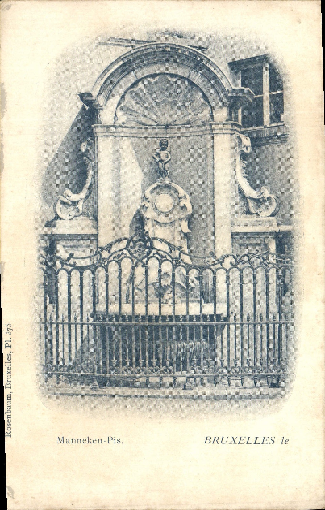 POSTAL Manneken Bruselas peor de la VENDIMIA