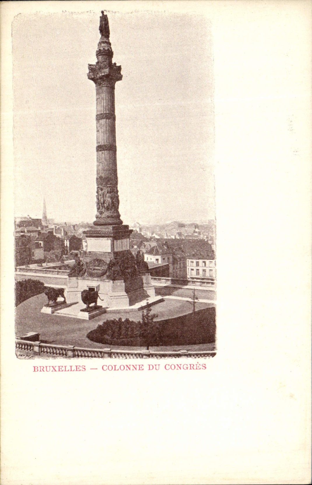 CPA Bruxelles Colonne Du Congres