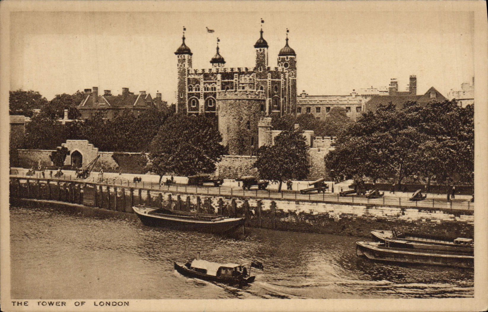 POSTAL de la VENDIMIA la torre de Londres