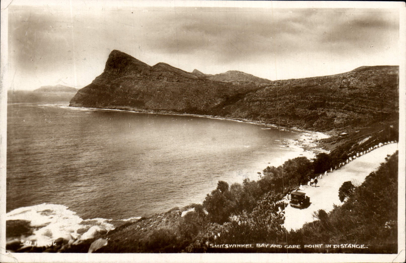 VINTAGE POSTCARD Smitswinkel Bay and Cape not in distance