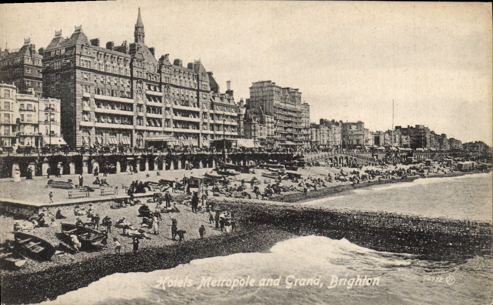 VINTAGE POSTCARD Hotels Metropolis And Large Brighton