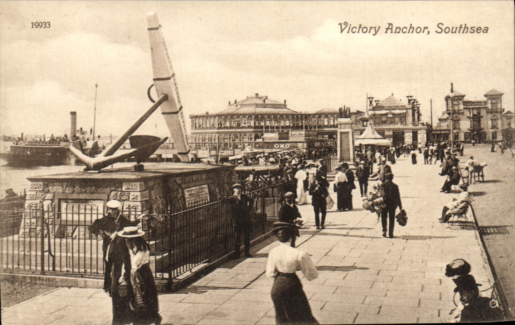 Ancla Southsea de la victoria de la POSTAL de la VENDIMIA