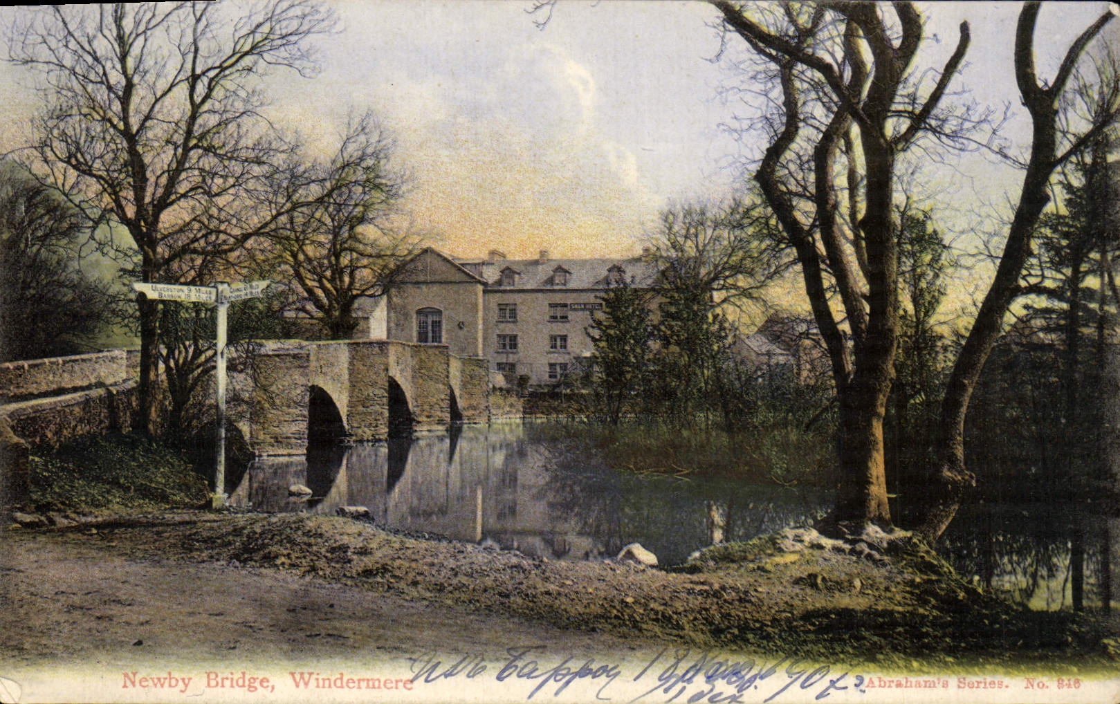 VINTAGE POSTCARD Newby Windermere Bridge