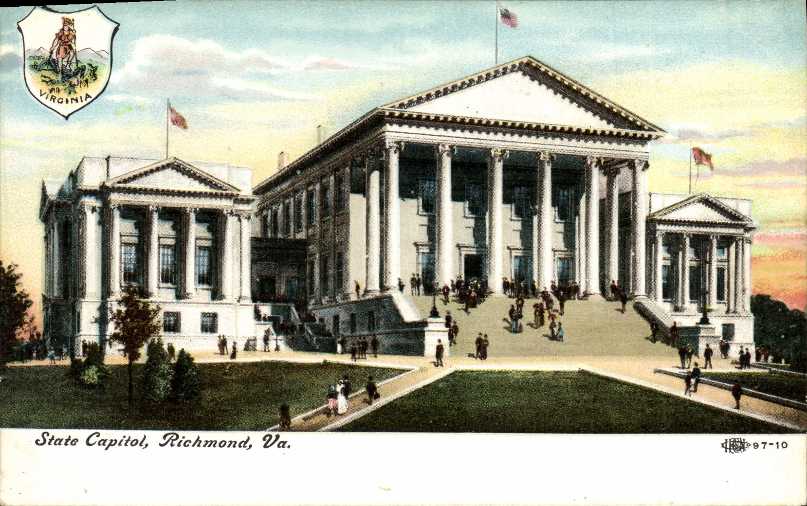 VINTAGE POSTCARD State Capital Richmond Goes