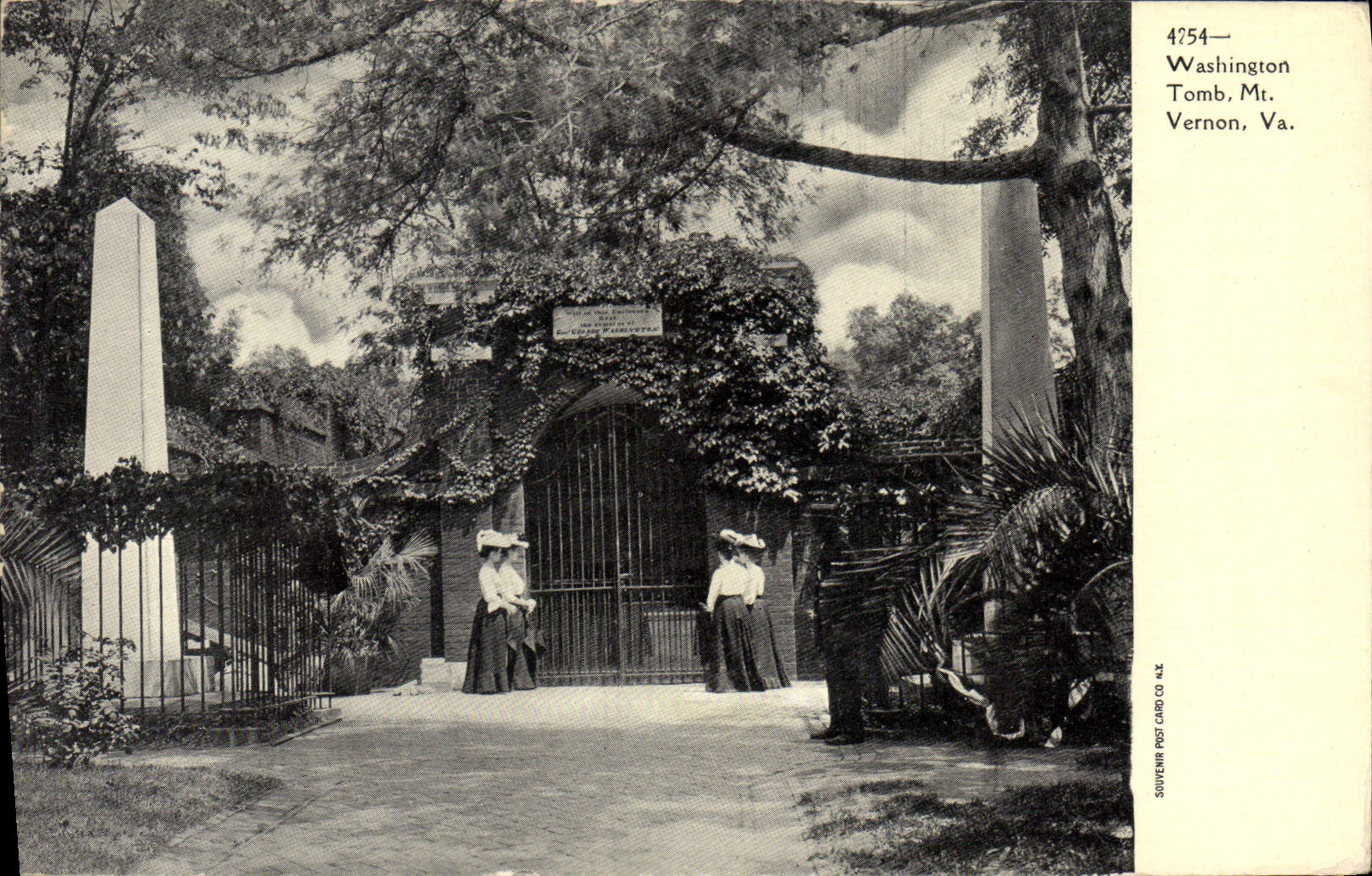VINTAGE POSTCARD Washington Tomb MT Vernon Goes