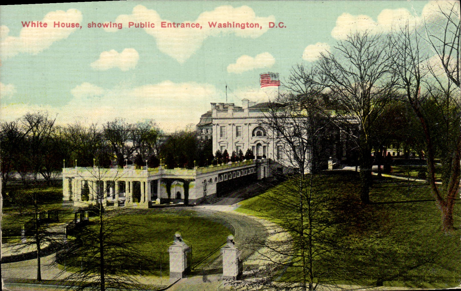 CPA White House Showing Public Entrance Washington D C