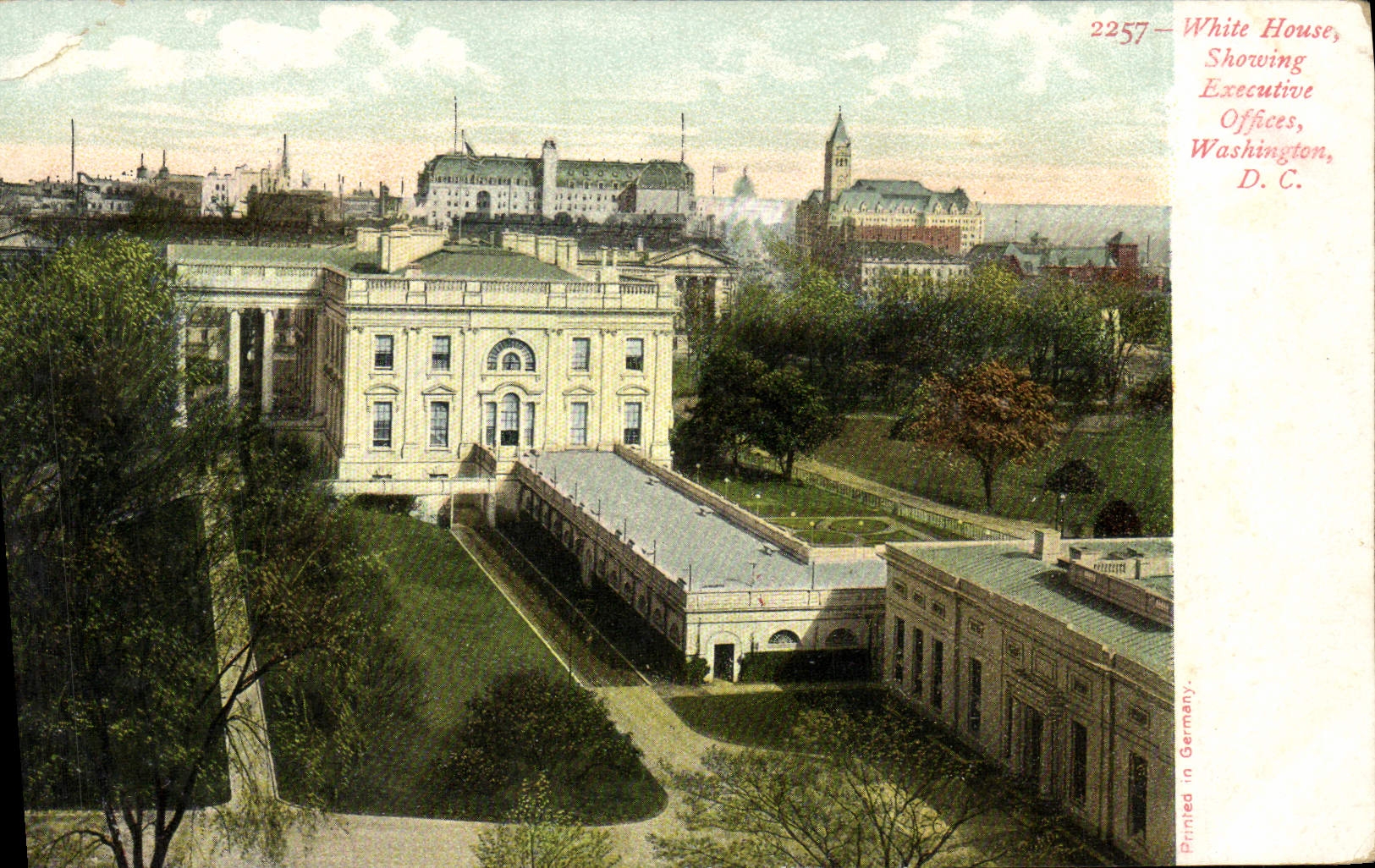 CPA White House Showing Executive Offices Washington D C