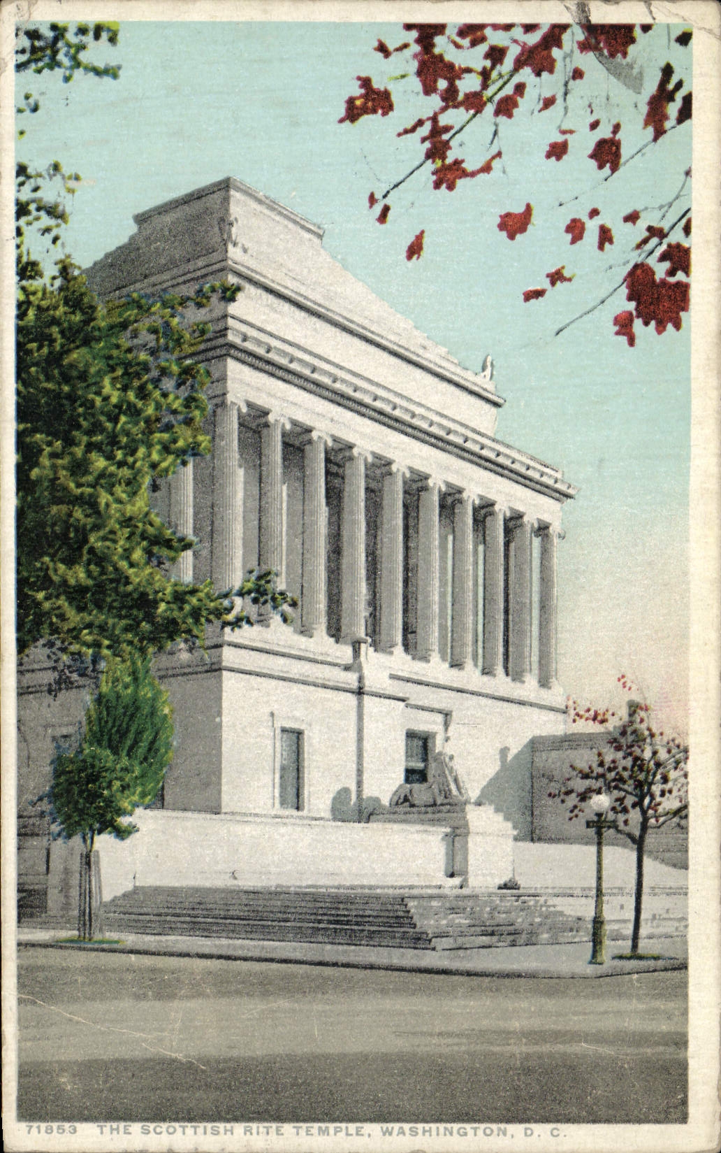 VINTAGE POSTCARD The Scottish Rite Temple Washington D C
