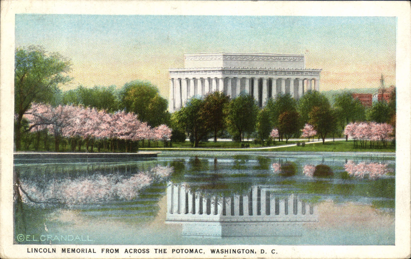 CPA Lincoln Memorial From Across The Potomac Washington D C