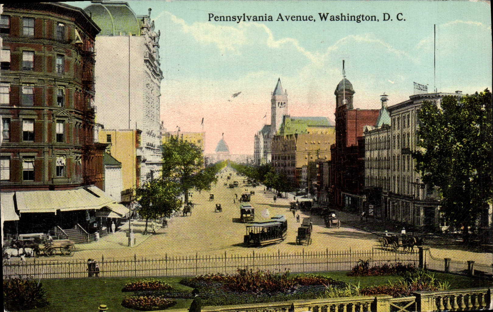 VINTAGE POSTCARD Pennsylvania Avenue Washington D C