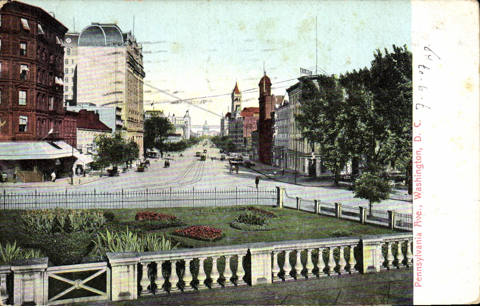 VINTAGE POSTCARD Pennsylvania Ave Washington D C