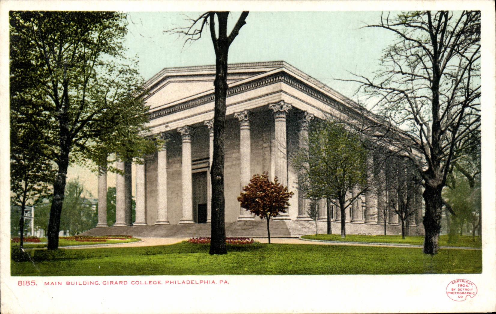 VINTAGE POSTCARD Hand Building Girard College Philadelphia Pa