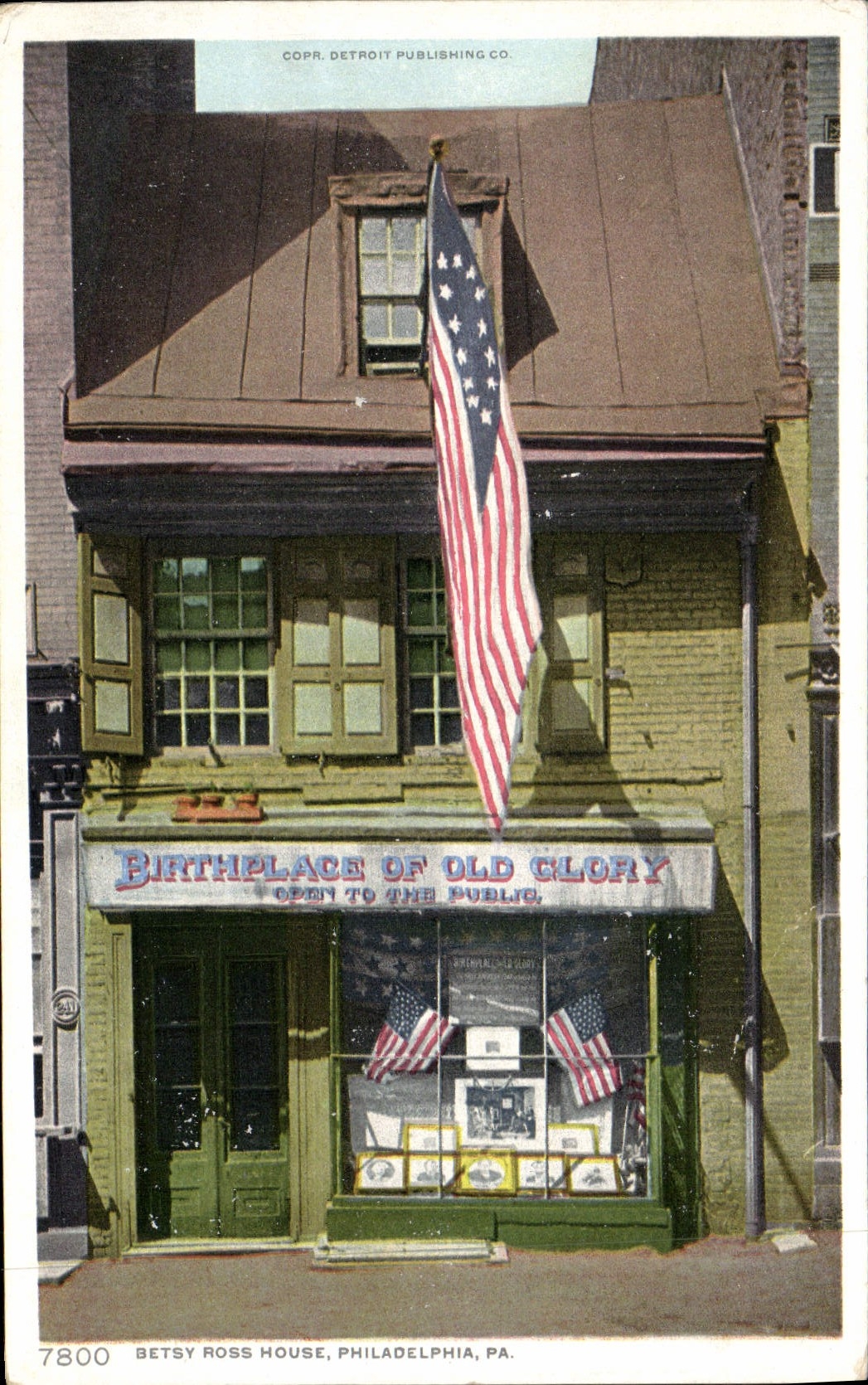 VINTAGE POSTCARD Betsy Ross House Philadelphia Pa