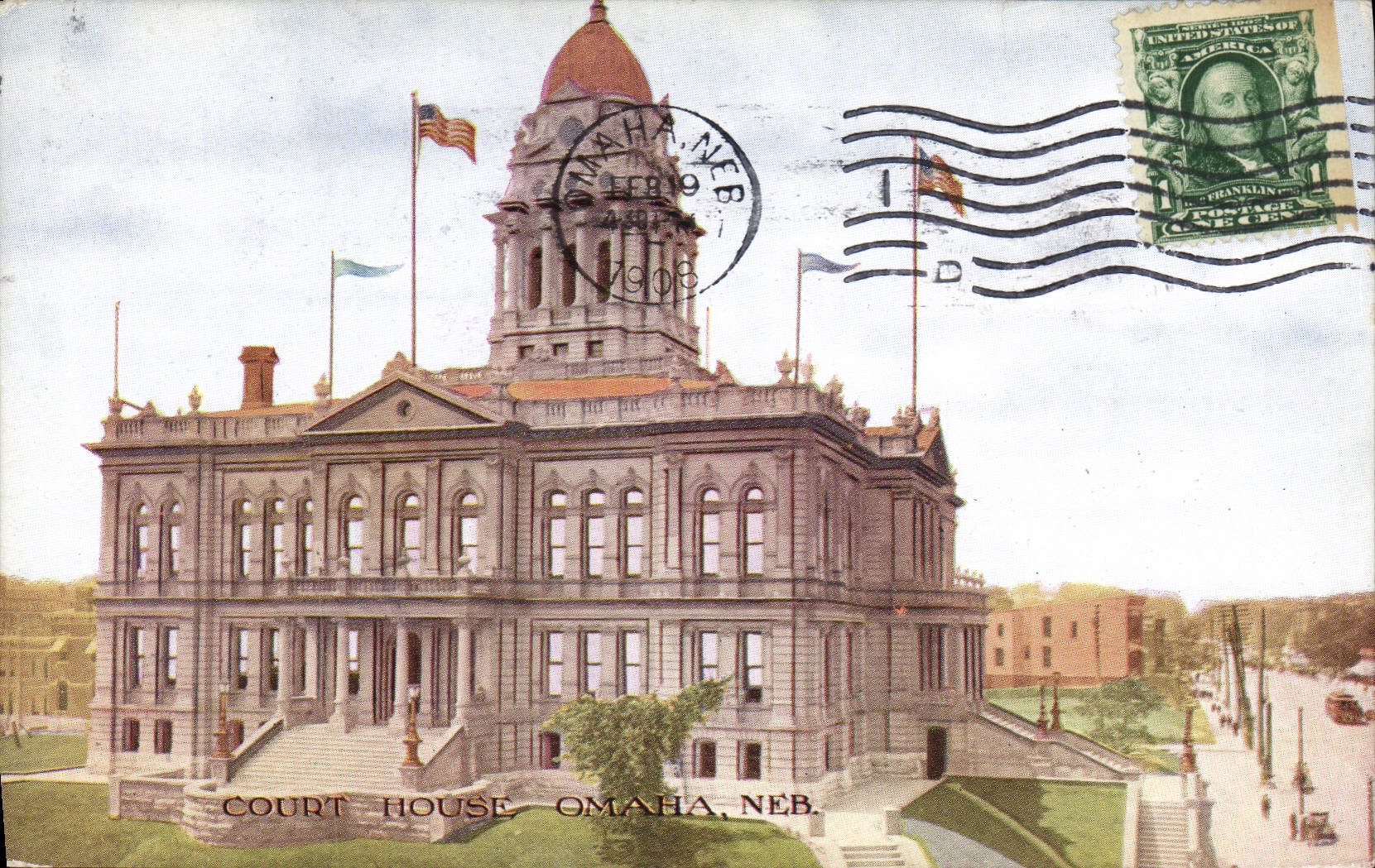 VINTAGE POSTCARD Short House Omaha Neb