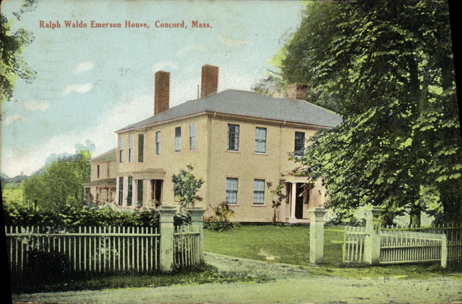 Cortijo de la concordia de la casa de Rafael Waldo Emerson de la POSTAL de la VENDIMIA