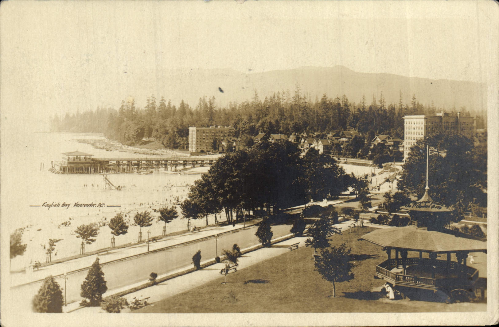 VINTAGE POSTCARD Englis Bay Vancouver