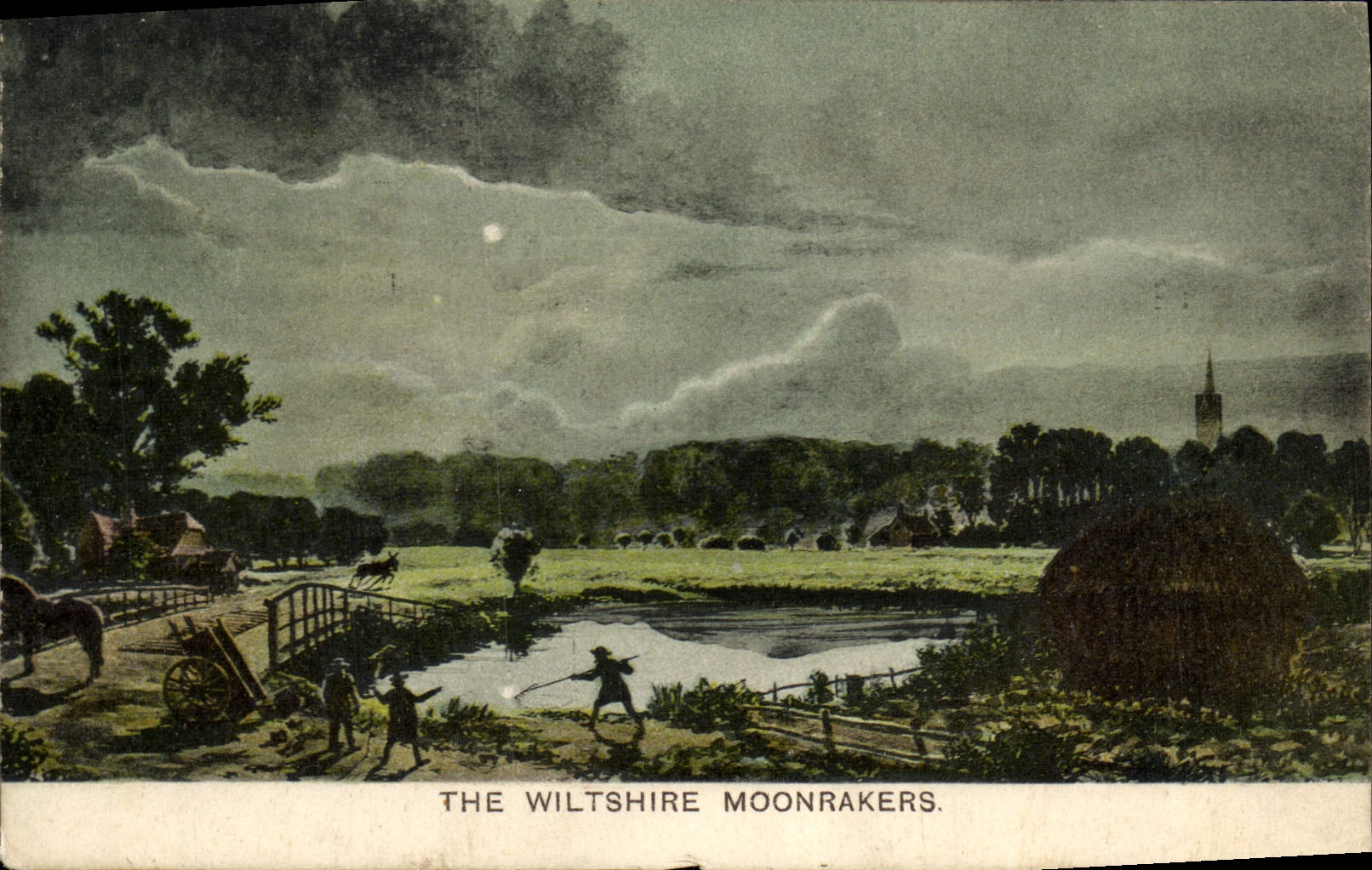 POSTAL de la VENDIMIA el Wiltshire Moonrakers
