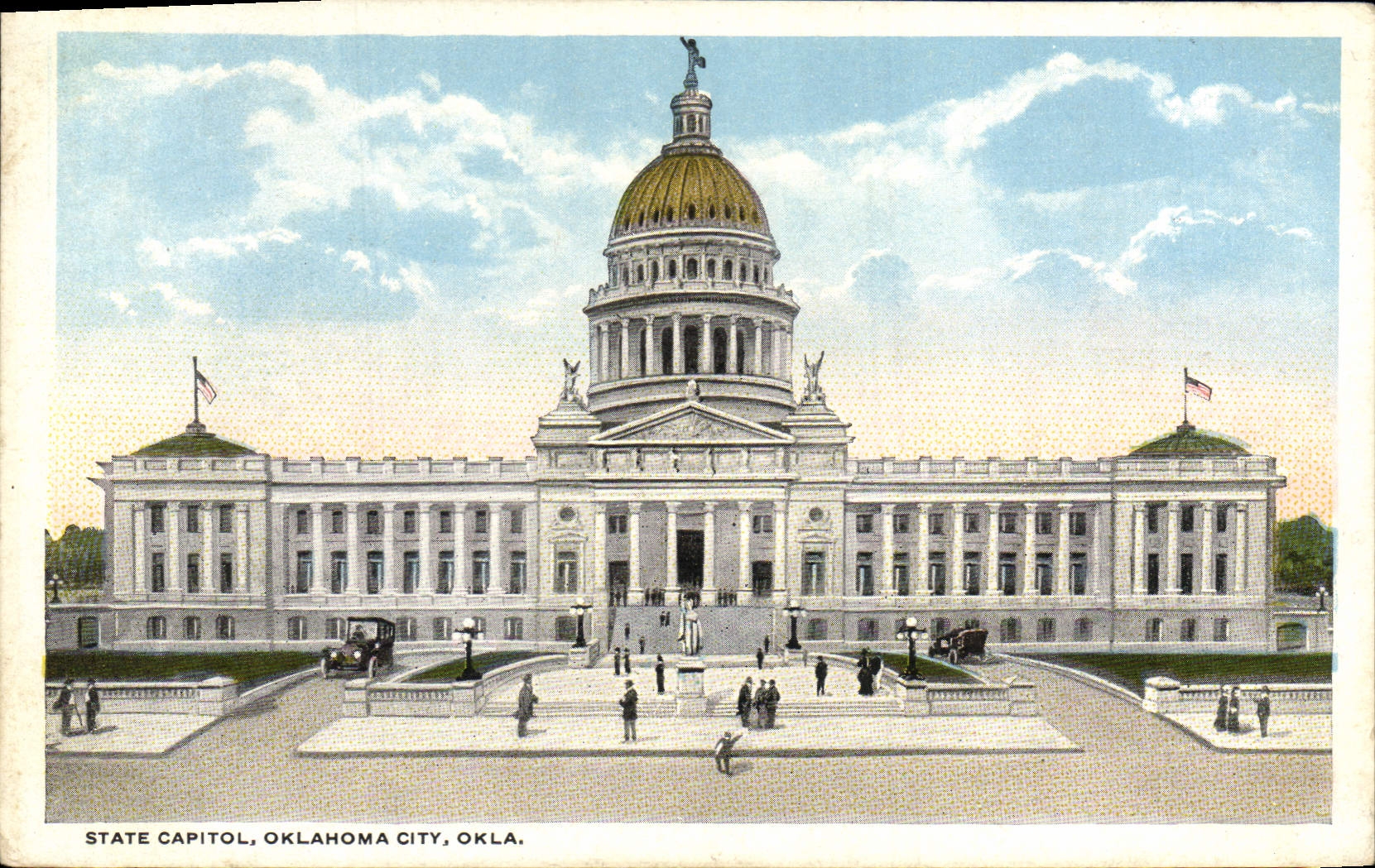 VINTAGE POSTCARD State Capitol Oklahoma City Okla