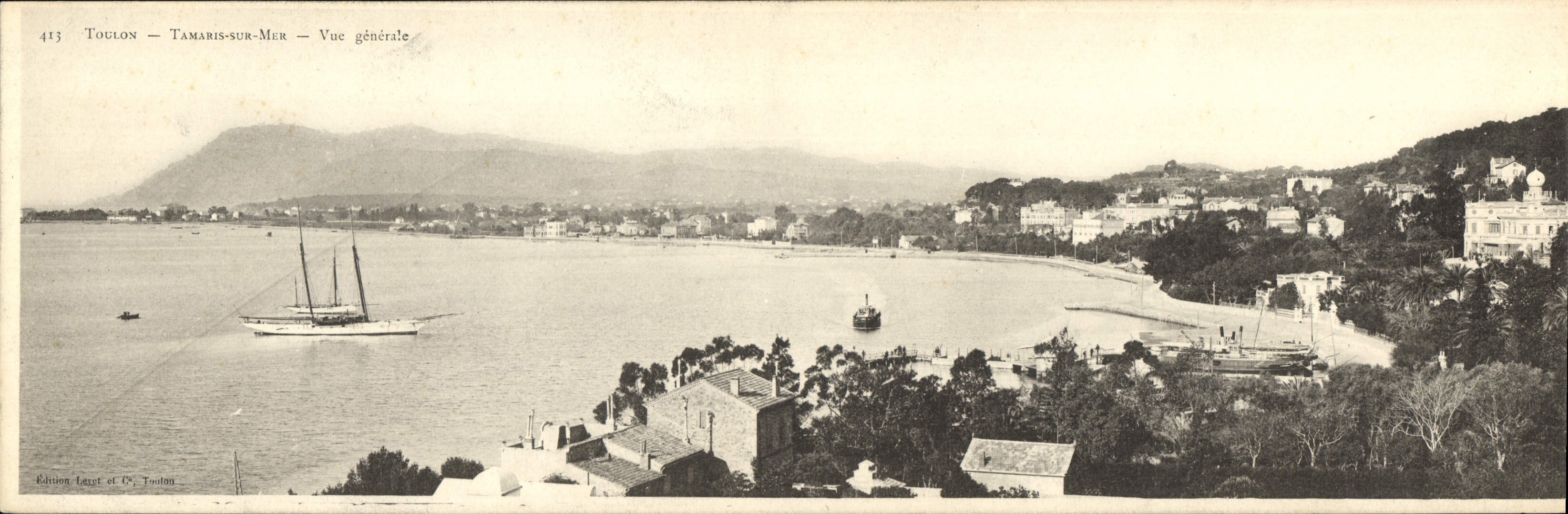 CPA Grand Format Toulon Tamaris sur Mer Vue generale 28 * 9 cm