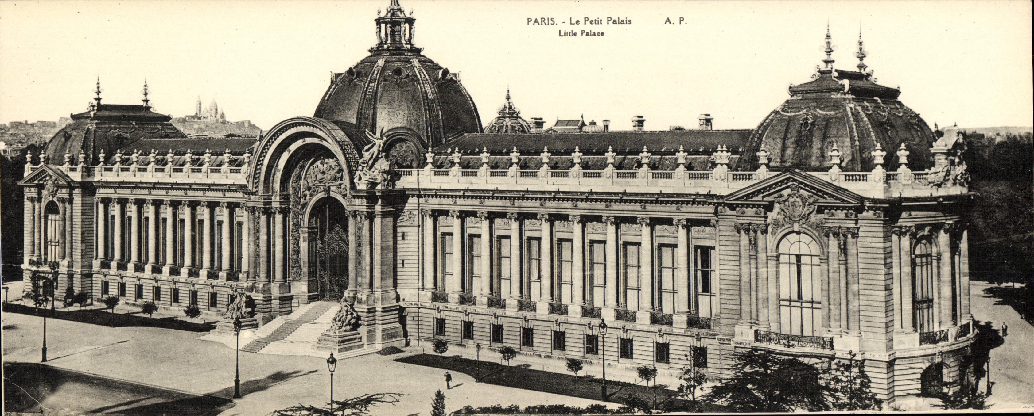 CPA Grand Format Paris Le Petit Palais 28.5 * 11 cm