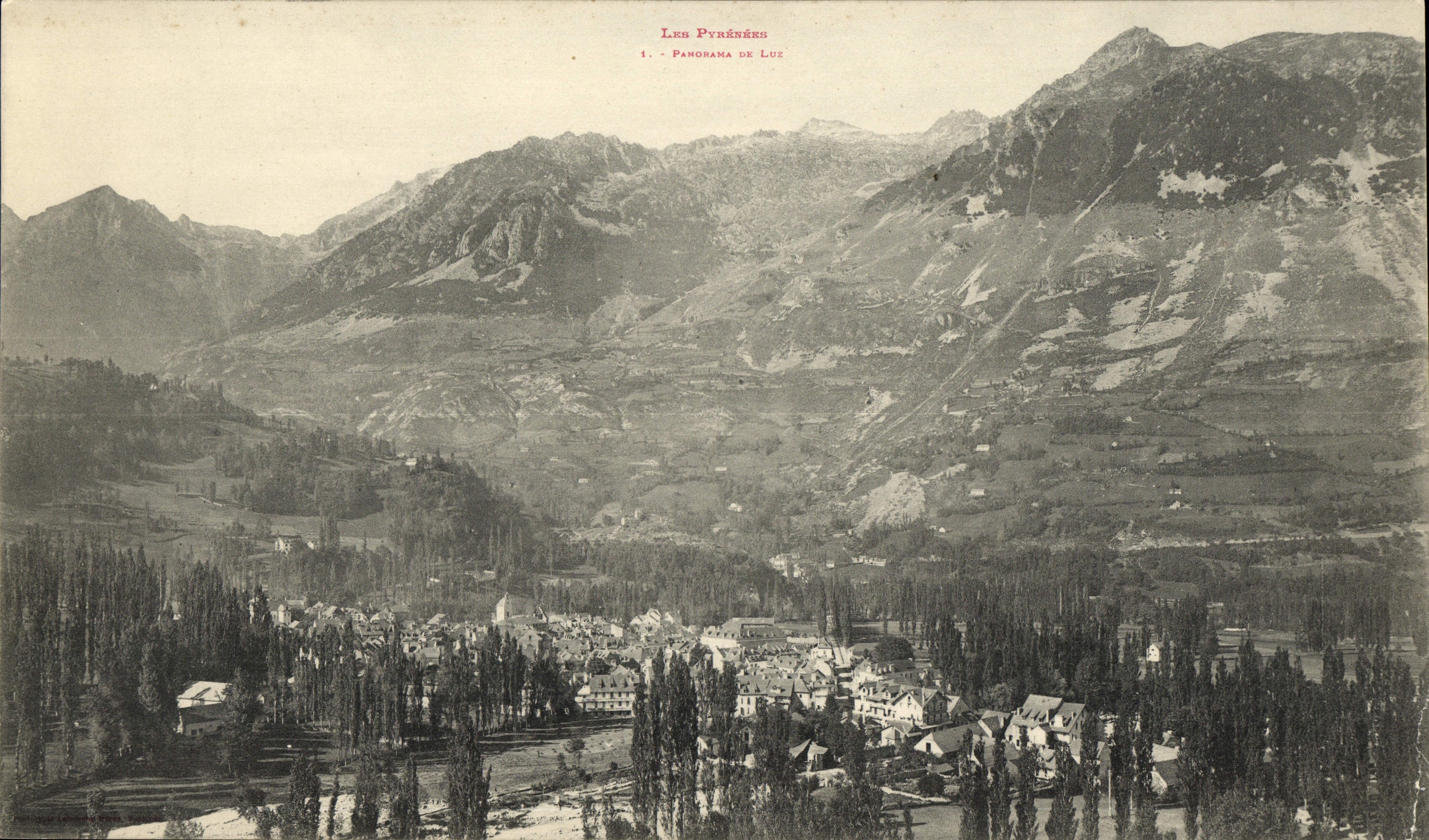 Panorama de gran tamaño de la POSTAL de la VENDIMIA de Luz 25 * 15 cm