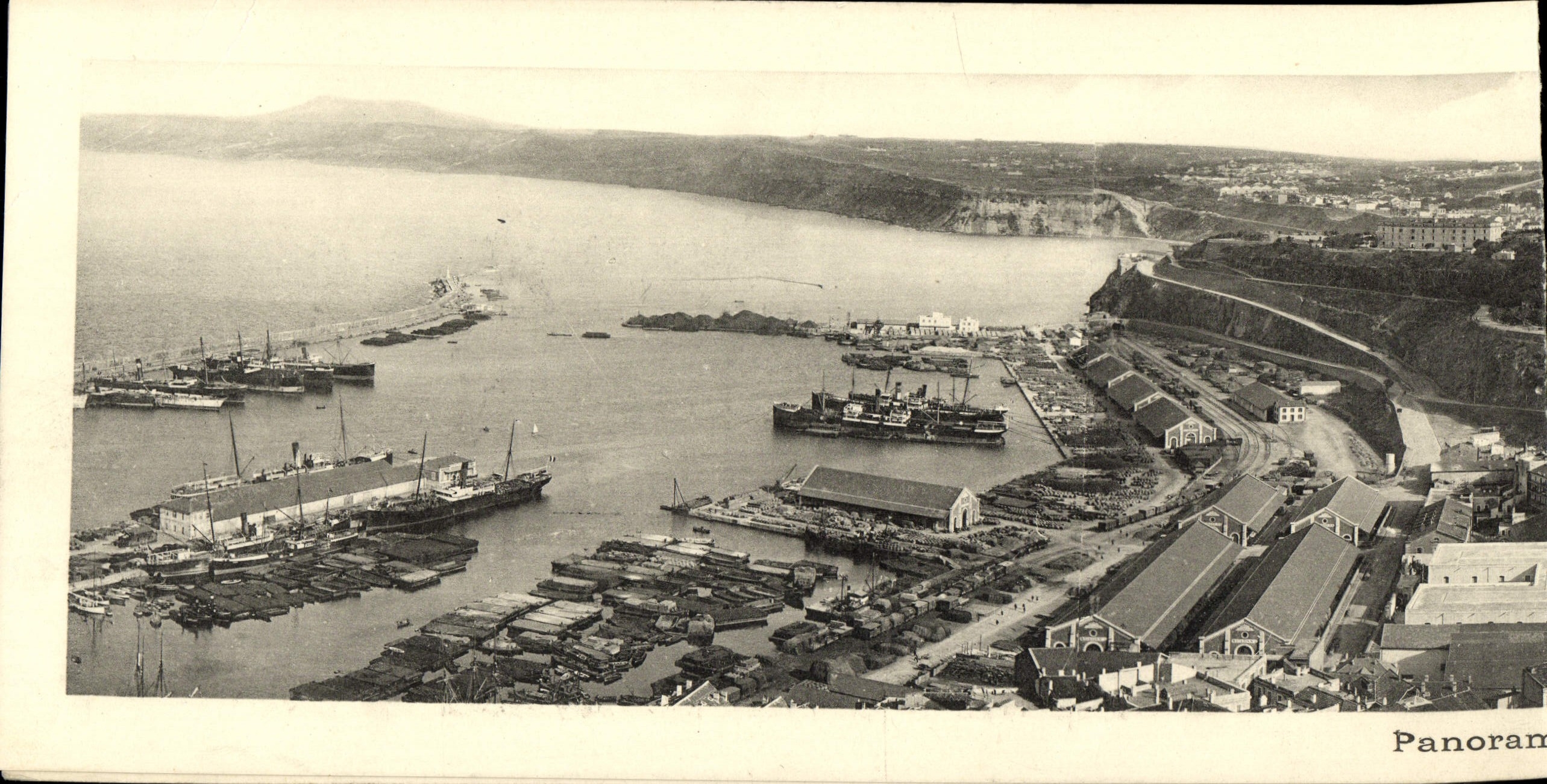 Panorama de gran tamaño de la POSTAL de la VENDIMIA de Orán 43 * 11 cm