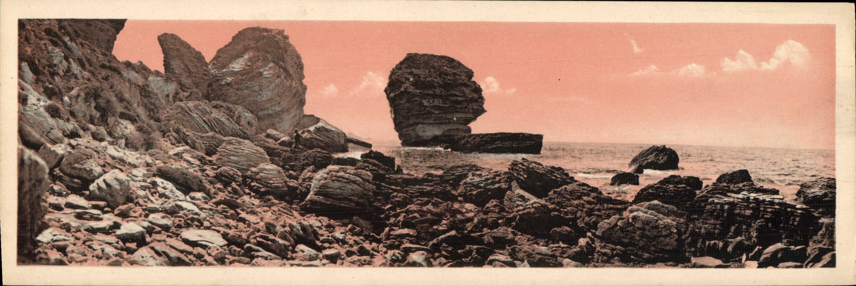 POSTAL Bonifacio de la VENDIMIA de gran tamaño el grano de la arena 28 * 9 cm