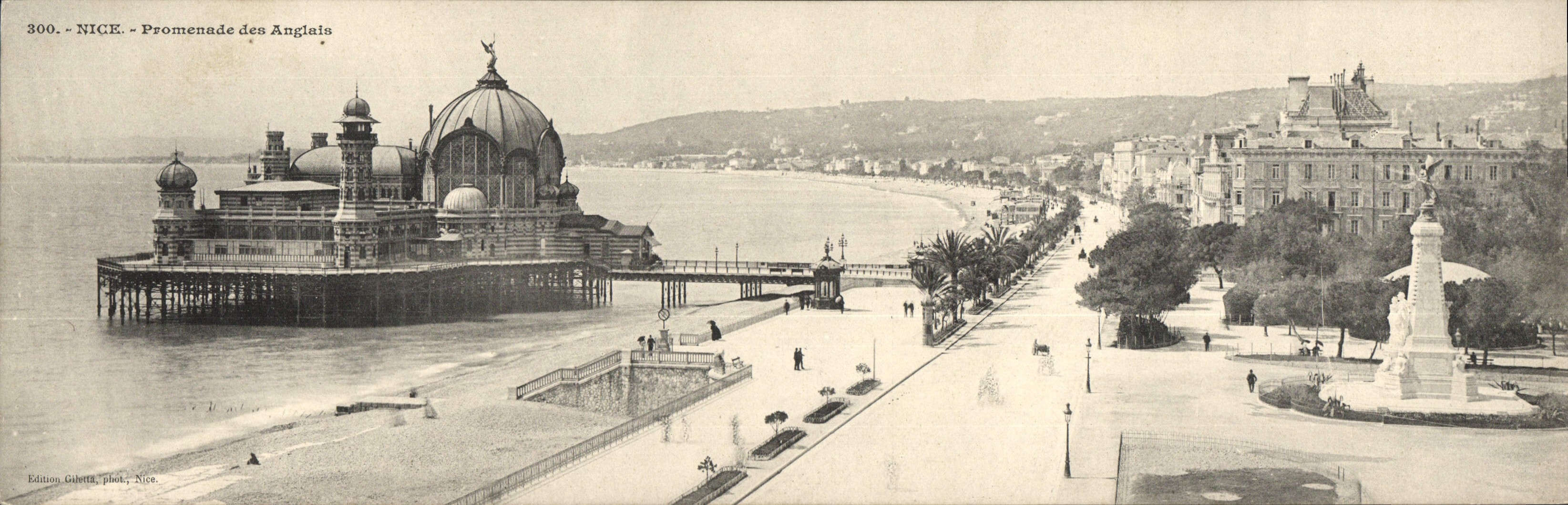 CPA Grand Format Nice Promenade Des anglais 28 * 9 cm