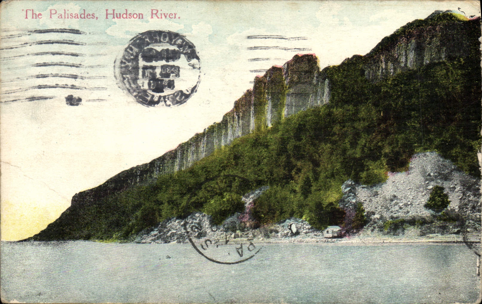 VINTAGE POSTCARD The Hudson Palisades To rivet