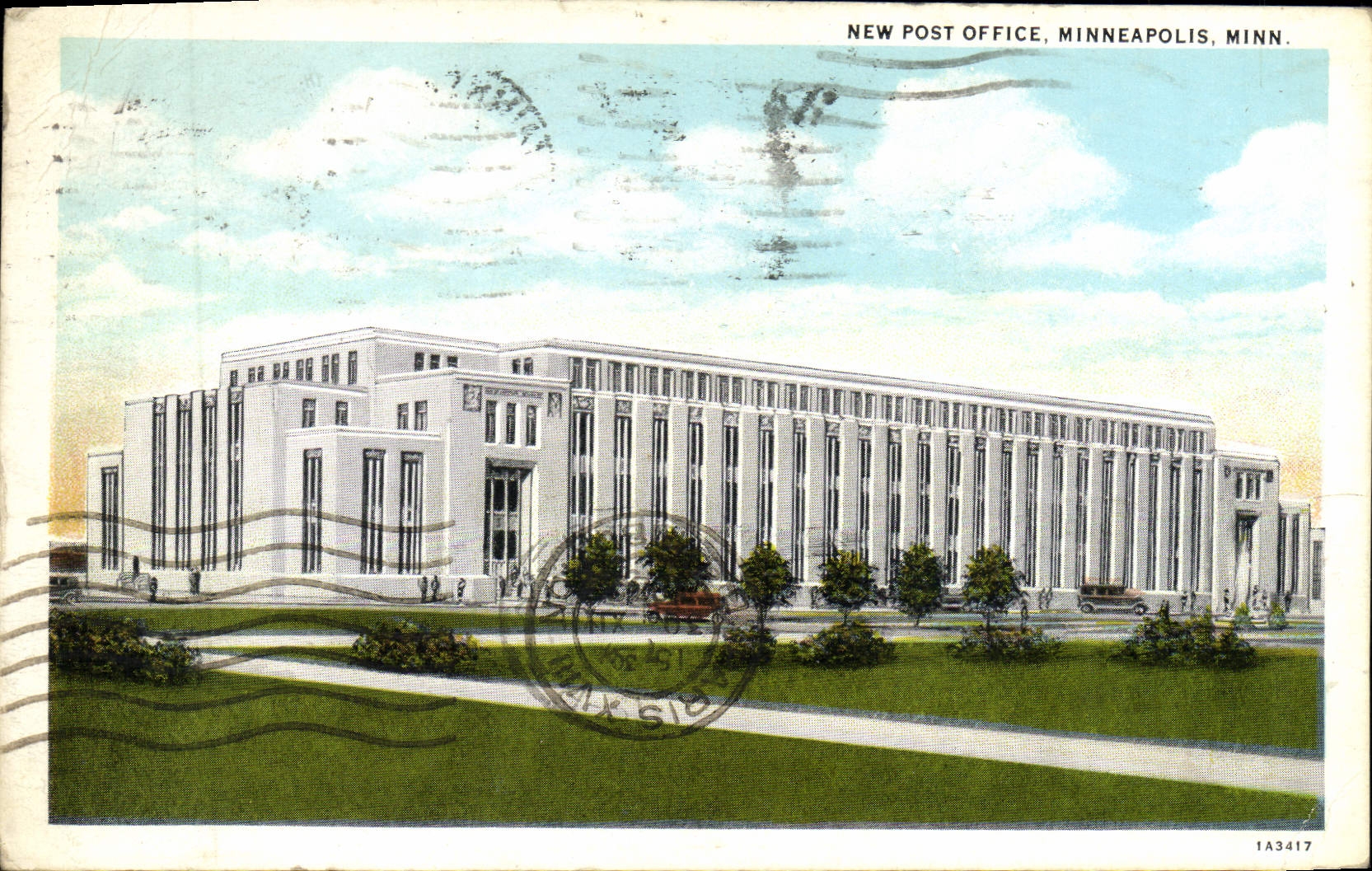 VINTAGE POSTCARD New Post Office Mineapolis Minn
