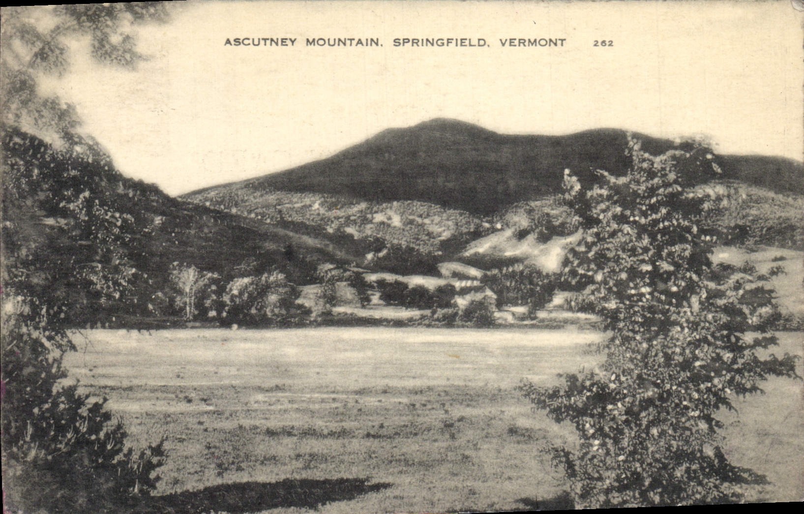 VINTAGE POSTCARD Ascntney Mountain Springfield Vermont