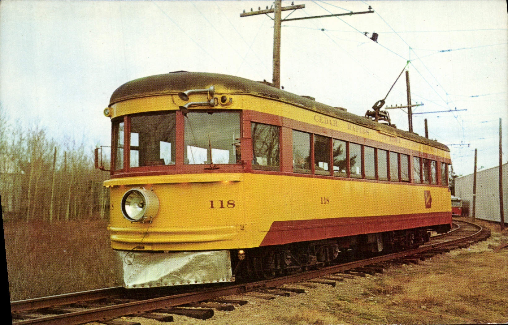MODERN CARD Seashore Trolley Museum Kennebunkport Maine Train