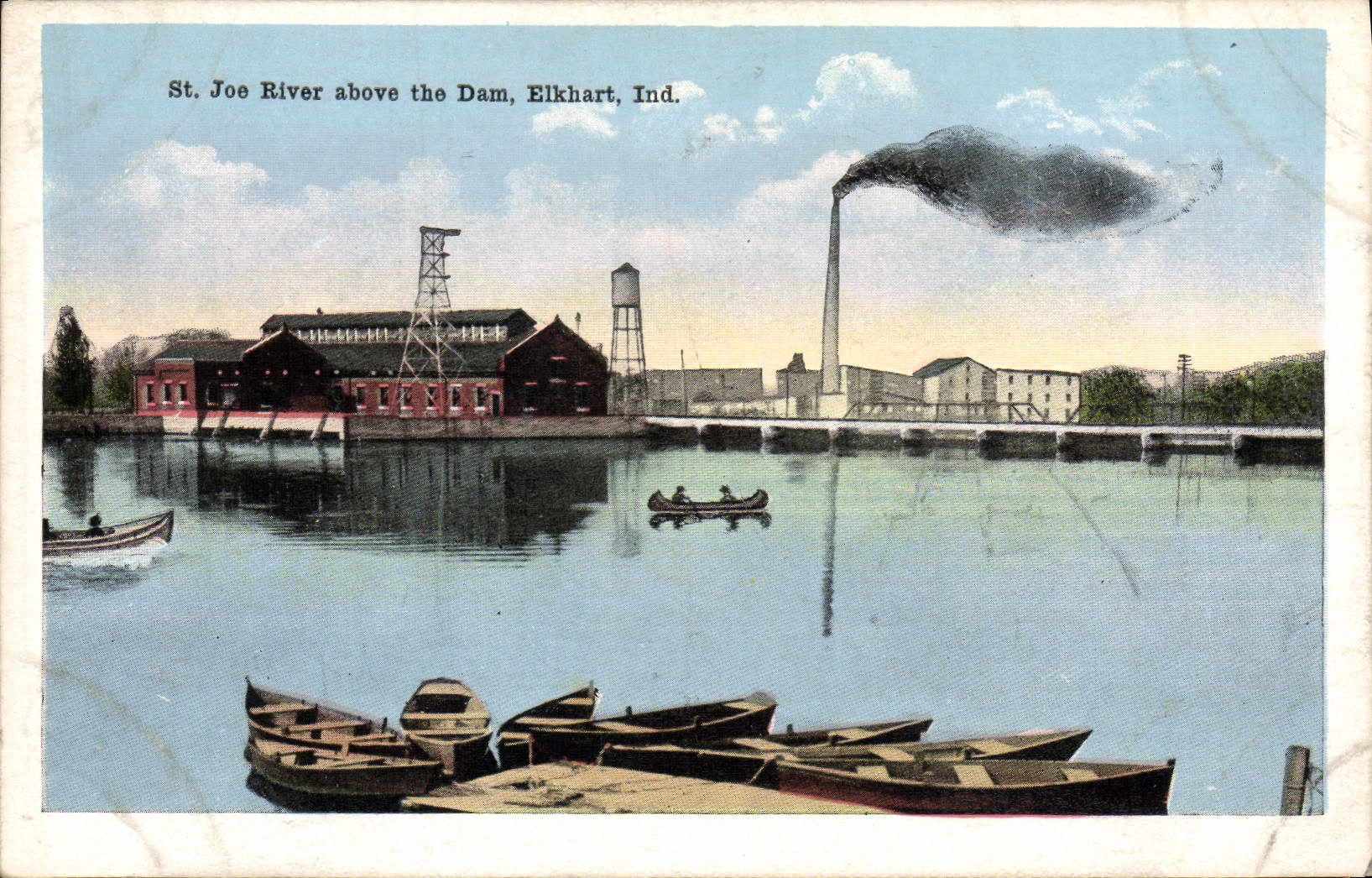 VINTAGE POSTCARD St Joe To rivet Above The Prejudice Elkhart Ind