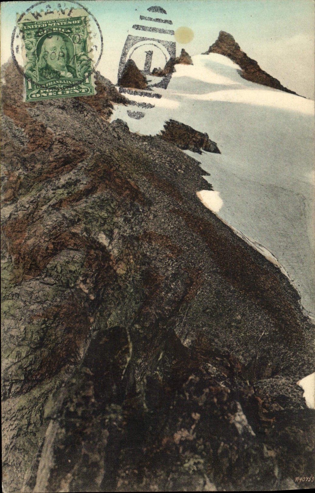 VINTAGE POSTCARD Mount Sahala Highest Point Off Cascade Arranges Wash