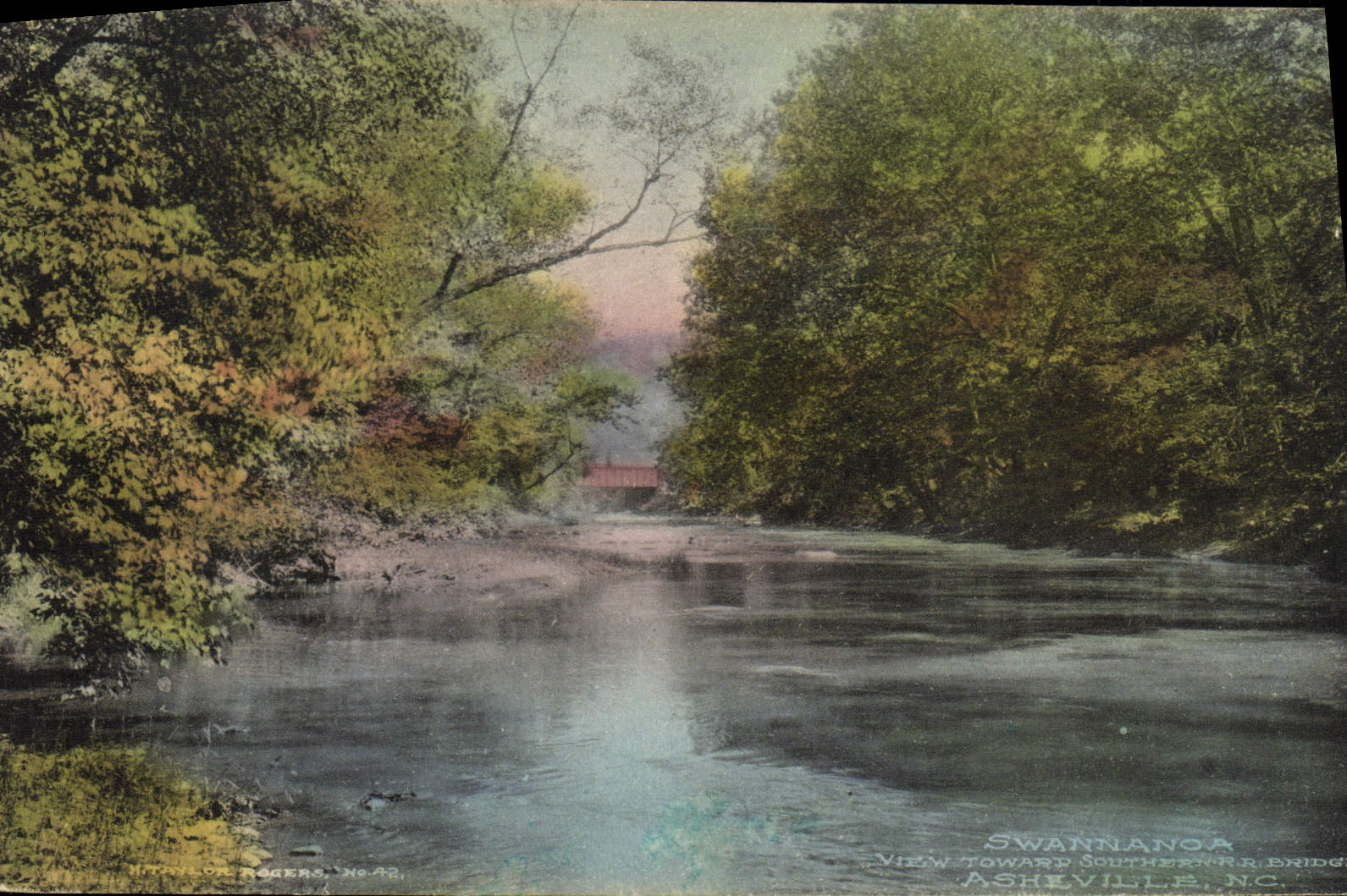 VINTAGE POSTCARD Swannanoa View Towarp Asheville Nc