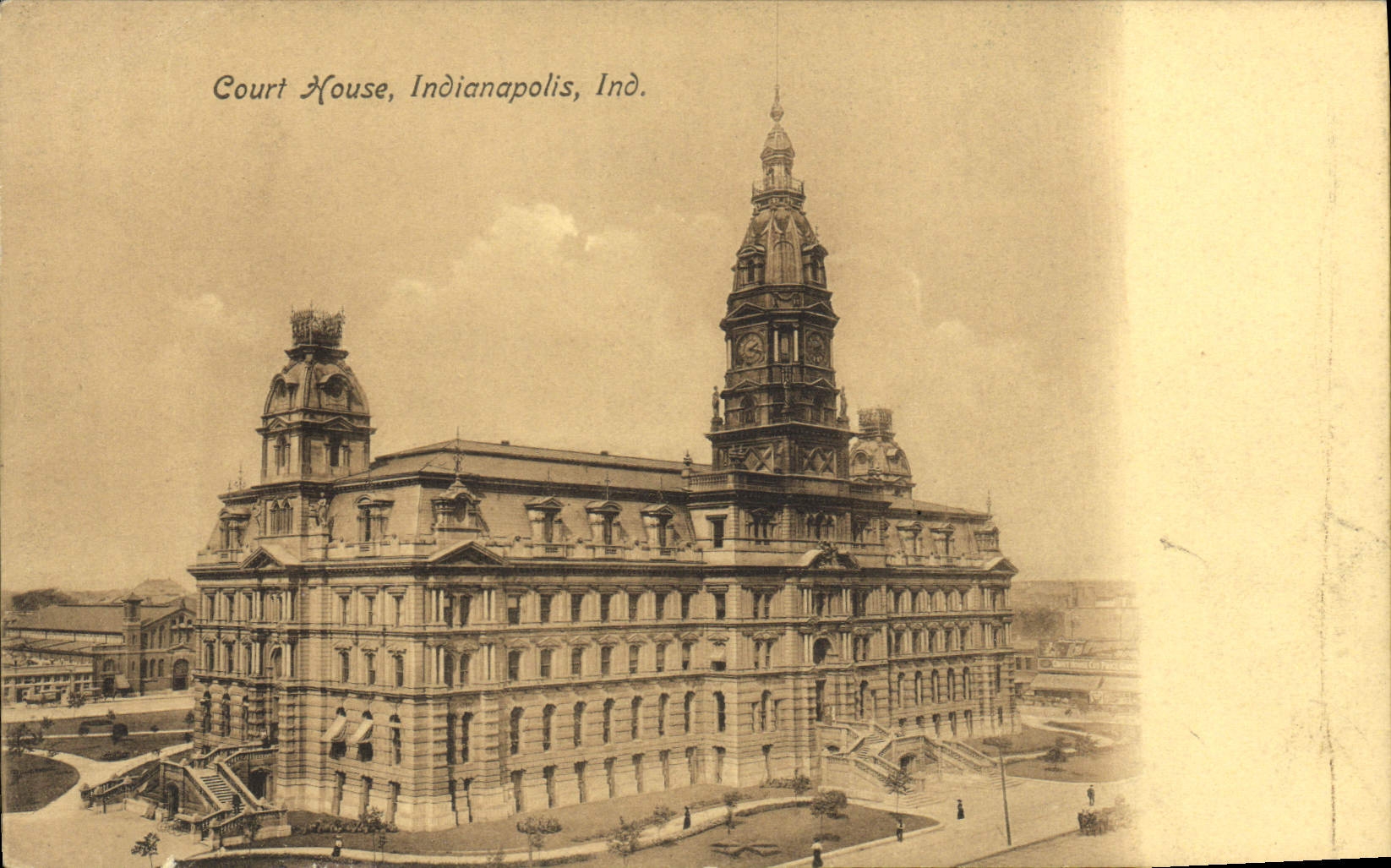 VINTAGE POSTCARD Short House Indianapolis Ind