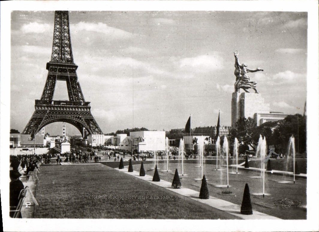 CPM Paris Exposition Tour Eiffel