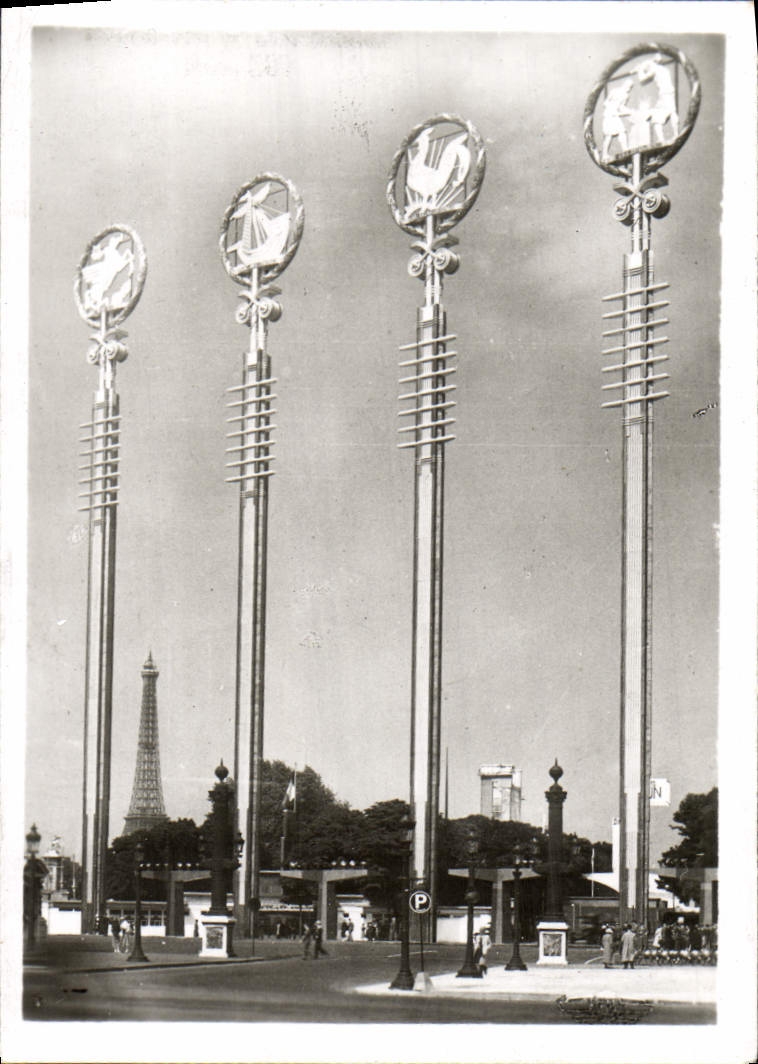 CPM Paris Exposition Tour Eiffel