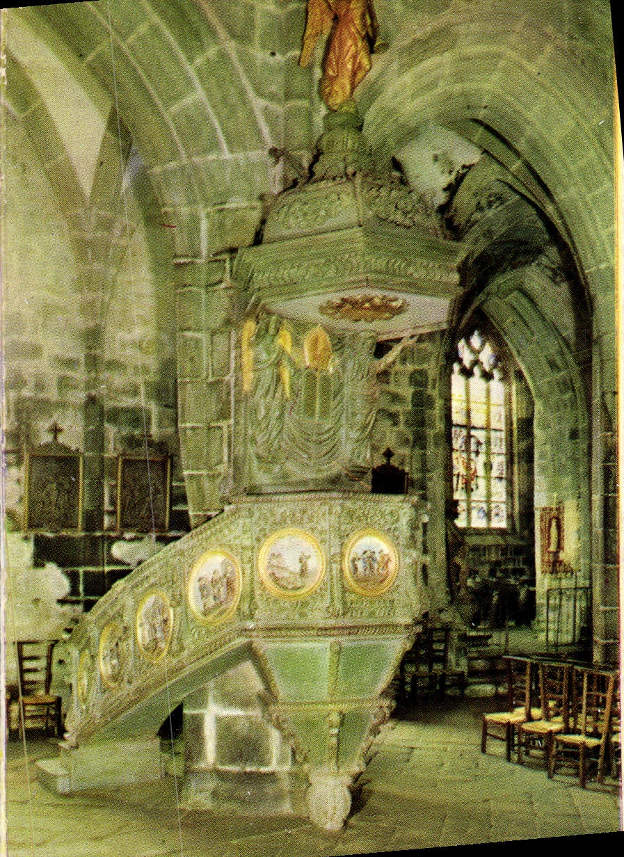 MODERN CARD Interior Locronan Of Church St Ronan the Pulpit