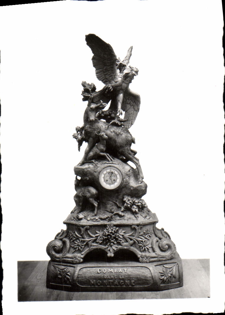 MODERN CARD Wood Carve Cancale Exposition Abbot Quemerais Combat in the mountain