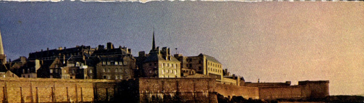 POSTAL MODERNA igualación del verano en las paredes de Malo Saint